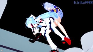 KOS-MOS and Suzuka-Hime have intensive shemale hentai sex - Xenosaga & SRW OG Saga: Endless Frontier Anime