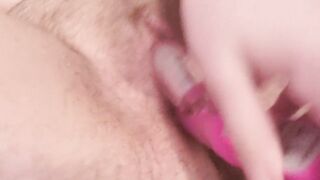 Cumming hard with ice in my cunt