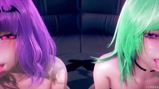GAL x SHEMALE HENTAI sex arena [3D] [Honey Select]