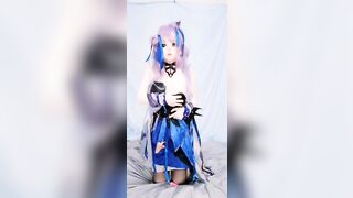 Kasnicole 005V Kigurumi Cosplay Genshin Impact Keqing hose dildo teasing