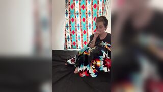 Stepdad catches nasty step son pillow humping! Part 1