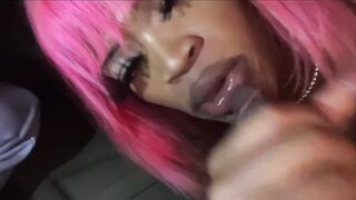 Bad Light Skinned Transsexual Giving Bro Head In The Whip