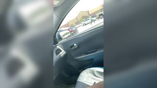 Ebony TS bitch goddess back in the Walmart parking lot shooting thick cum! onlyfans: arejaye88