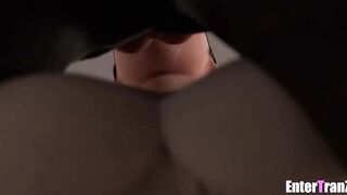 Hot transgender beauty takes lengthy ebony schlong in all accessible holes