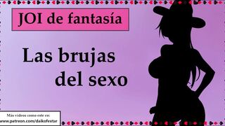 Tu nueva ama te usa y ordeña. JOI Brujas del sexo, capítulo 9.