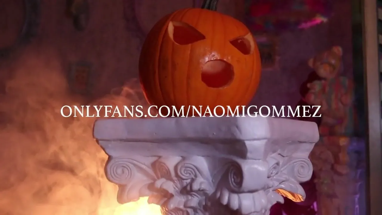 HD sexy transsexual top bangs a pumpkin until this babe fills it with cum  pov Video