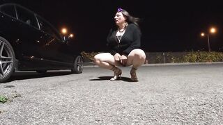 Aged Sissy CD out on a warm November Night solo enjoyment crossdresser bitch.