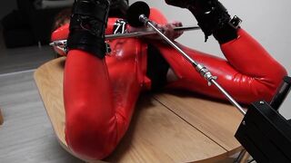 Selfbondage screwed by machine gone wrong