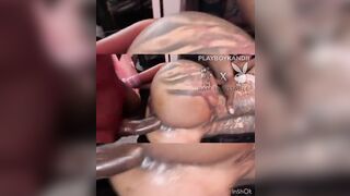 Large Butt T-Girl Gets Creampie