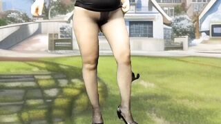 Horror Tranny In GTA Game In Metaverse Hawt Virtual Ladyboy Golden-Haired big beautiful woman Model Cosplayer Crossdresser Femboy Homemade