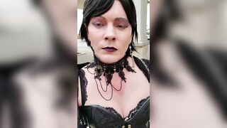 Crystal goes to the town three