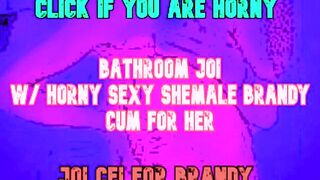 Be dominated by a Transsexual on your Crap-House BATHS JOI CEI