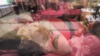 Some Boots worshipping and a nice fellatio for Mrs Samantha by her thrall transsexual Marina