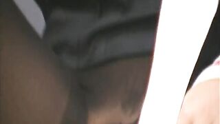 Bare nylon Anime Angel Monika