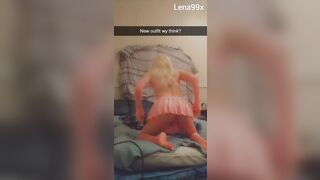 Femboy showing off leads to getting used as a cum dump