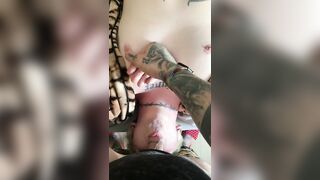 Papi Mouth Bangs Tattooed Trans Dominant-Bitch