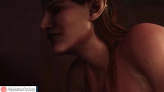 Futa Succubus Screws Massive Breast Mistresse with Giant Penis Until Creampie