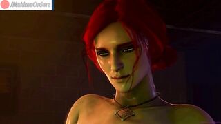 Shemale Hentai Triss & Yennefer Having a Coarse pleasure night Until Creampie