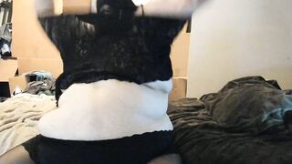 Overweight Crossdresser Getting Clothed To Go Peg My Sissy Doxy