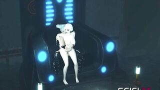 SCIFI-X - Merely screw A hot youthful playgirl gets her butt drilled by cg transsexual dickgirl