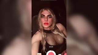 Sunny masturbating in Car