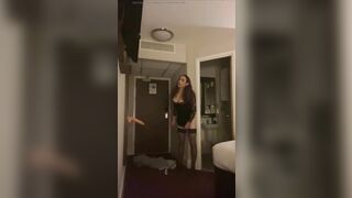 Sissy floozy doll in hotel room taking a vibrator - Whitney day