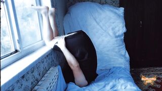 Twilight. Vampire Trans Playing At The Window For Attracting People With Her Charming Body Cuz That Babe Is Very Hungry