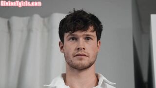 DIVINE SHEMALES - College transsexual banged by classmate in missionary in booty