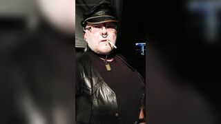 Mistresse LeatherBikerGena 20230703 dangling a Red