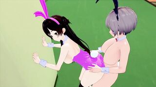 FUTANARI BUNNY HOTTY RENT-A-GIRLFRIEND CHIZURU X UZAKI-CHAN (CG MANGA)