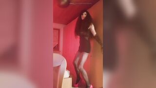 ebony haired whore two - dancing