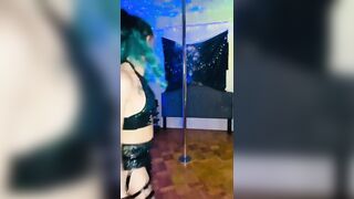 Jade James Pole dancing charming pole dancer