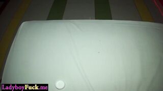 Oriental tgirl girlfriend got drilled in constricted butt after hawt posing action