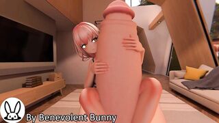 Remileahs Pulsating Growth two (Shemale Hentai giantess growth animation)