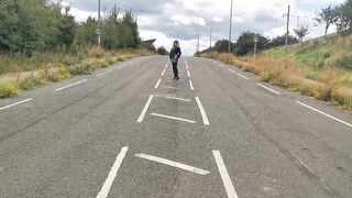 Silicone doll is trying out a fresh outfit