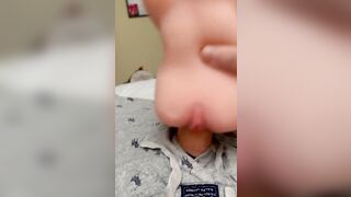 astonishing audio- I screw my pocket vagina whilst getting sucked below my boxers