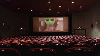 AIR PLAYED MY PORN ON THE CLIP THEATRE SCREEN - PUBLIC - BLACK - ORAL-SEX - (FTM)