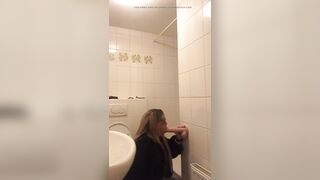 Dutch tgirl rides and sucks sex toy