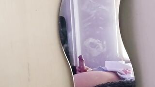 Thicc Femboy Maid Milks His Knob and CUMS HARD