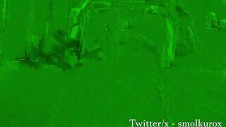 Tiny british femboy touches in crotchless hose