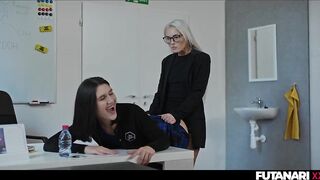 Sexy hot FUTANARI screw angels and explode with ton of cum