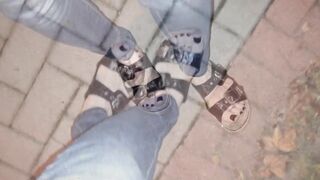 public masturbation and spunk flow