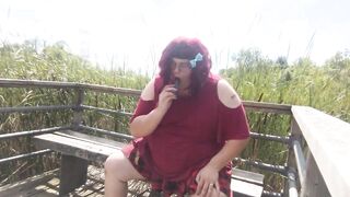 Chub trans looks for rod to suck in the woods!