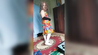 +eighteen Youtube Model Crossdresserkitty Hawt Villager Housewife Suit Lengthy Nylons White big beautiful woman Femboy Stripteasing At Stepsister