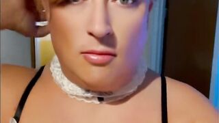 Hot French maid Serena shows off her skills