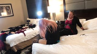 Chap Feminized then Made to Give Foot Job