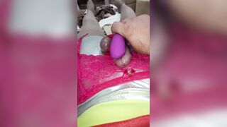 Crossdresser with wife underware cumshots