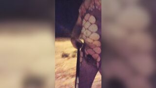 Greatly Risky Public Night Walk In Chastity and Underware!