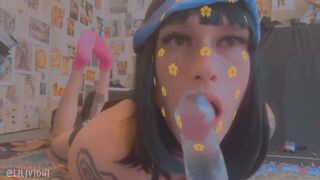 Tattted Tranny Sucks Wang In Cute Pink Socks ????