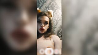 your pretty stepsister jerks off her dong and groans